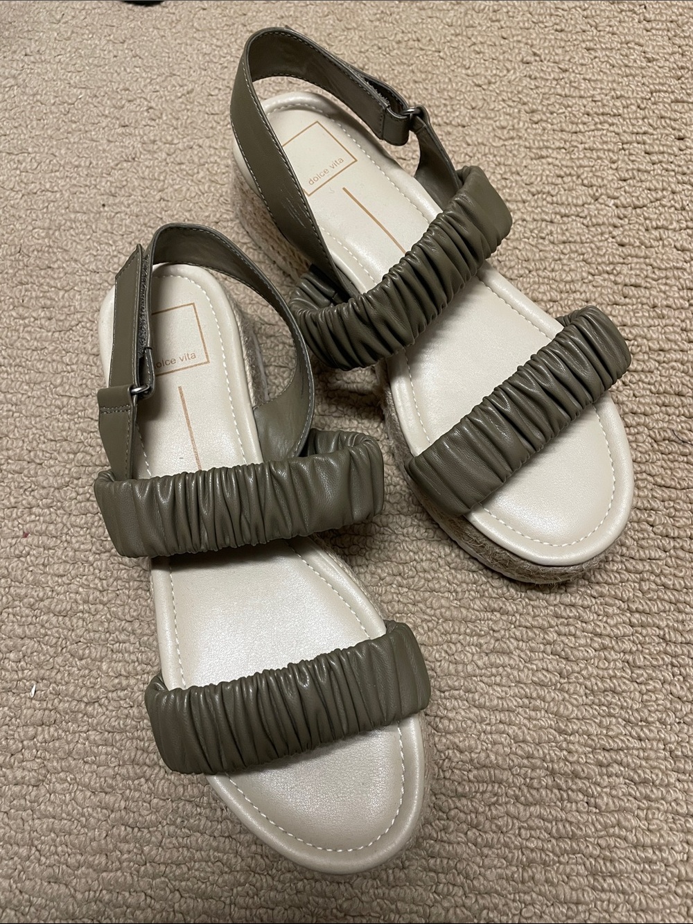 Dolce Vita Olive Green Espadrilles